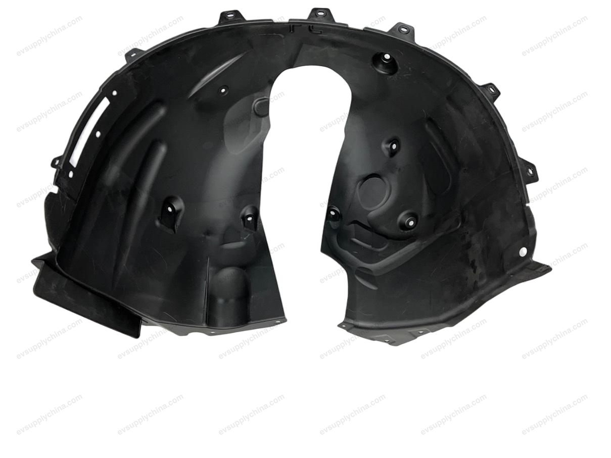Left front wheel mudguard assembly