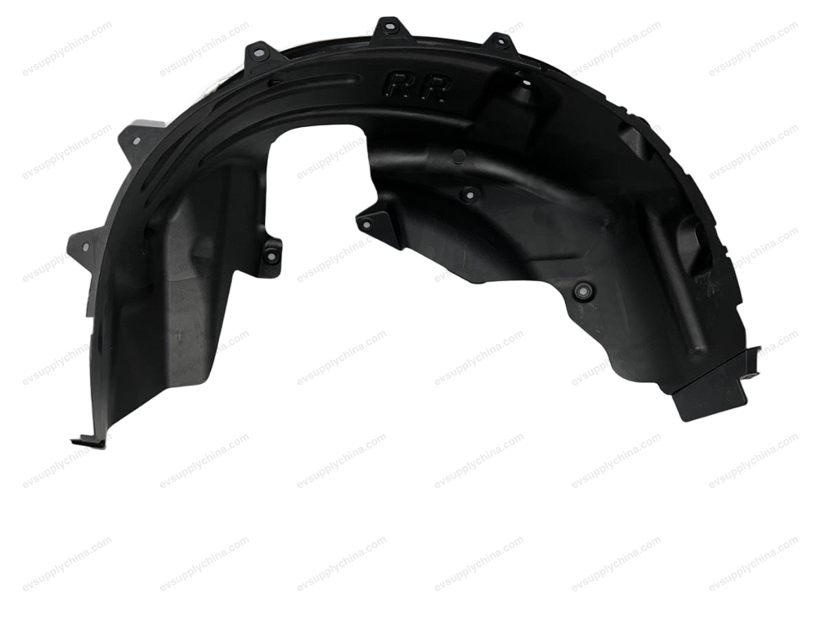 Right rear wheel mudguard assembly