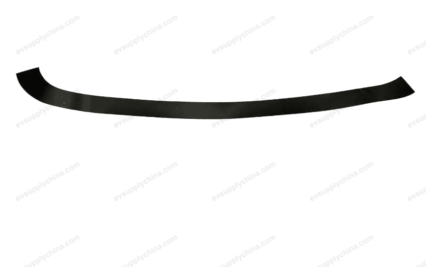 Blackout film on the right front door window frame — Denza D9