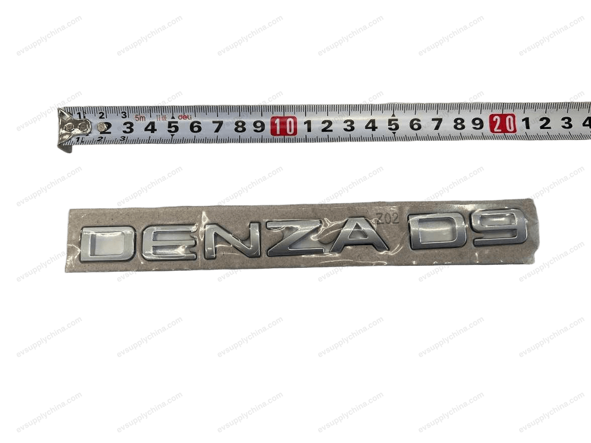 DENZAD 9-letter logo assembly — Denza D9