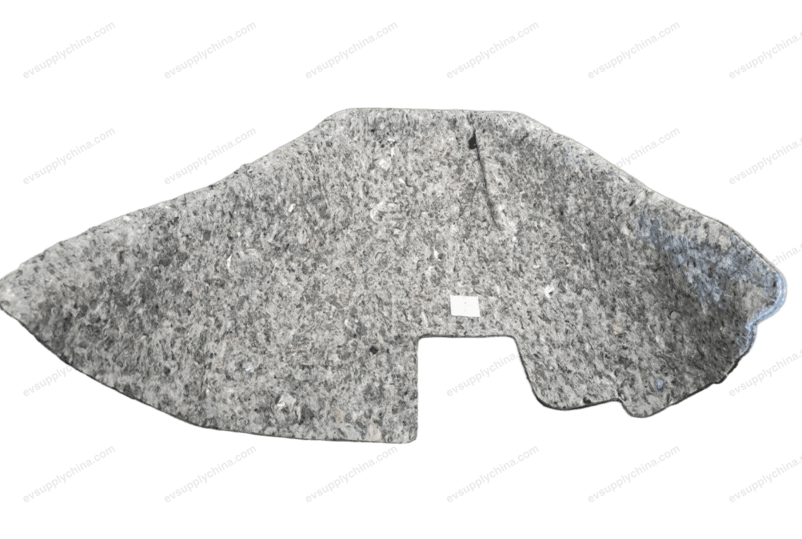 Left rear wheel with sound insulation pad — Denza D9