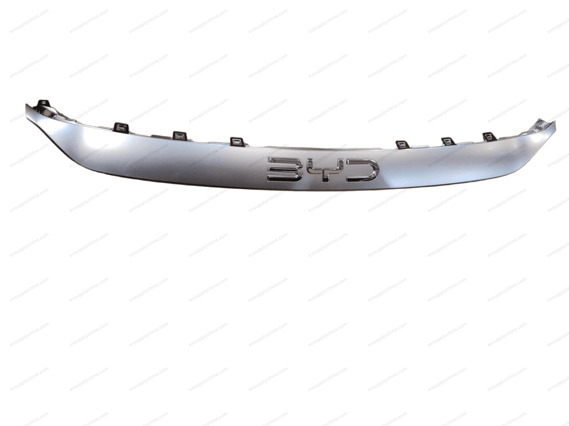 Upper logo trim piece for front bumper