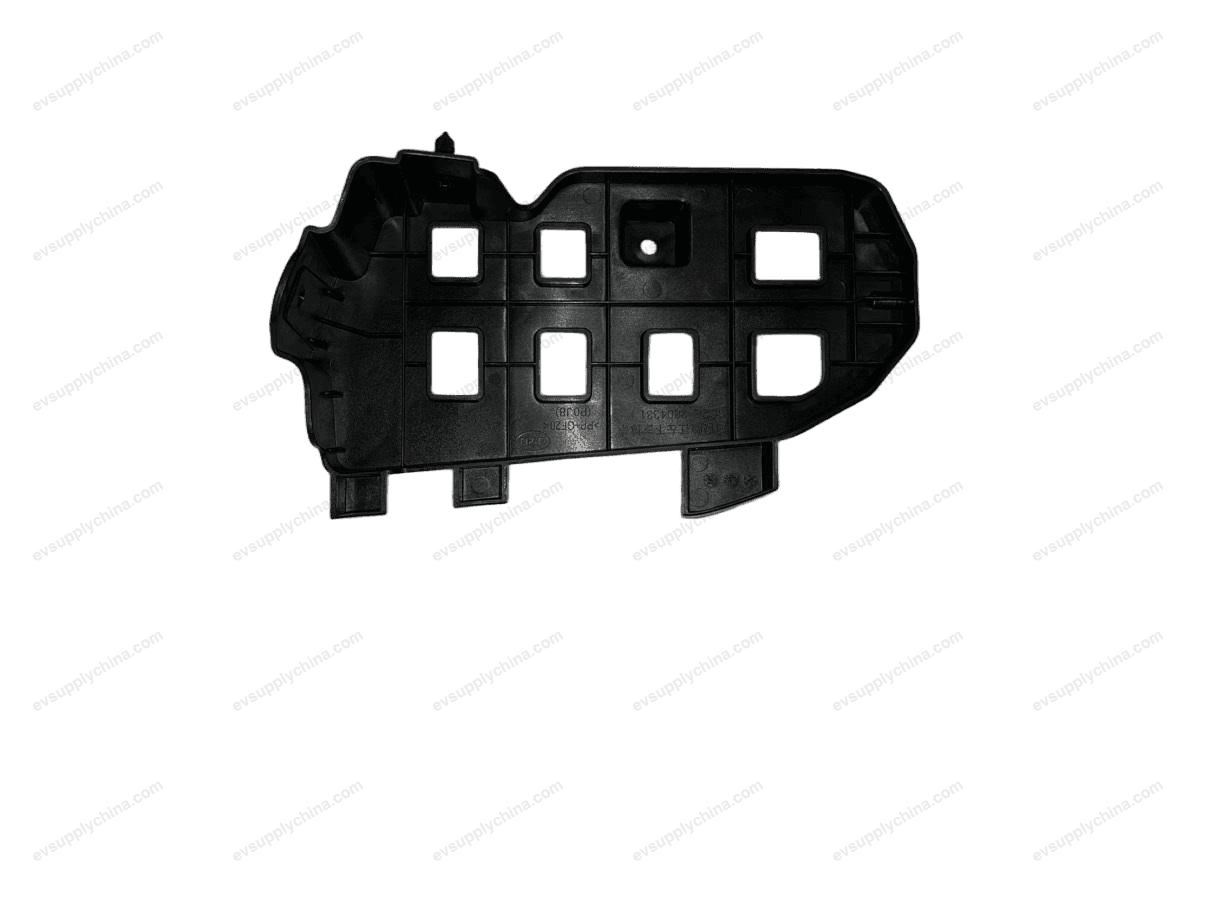 Rear bumper lower left support bracket assembly