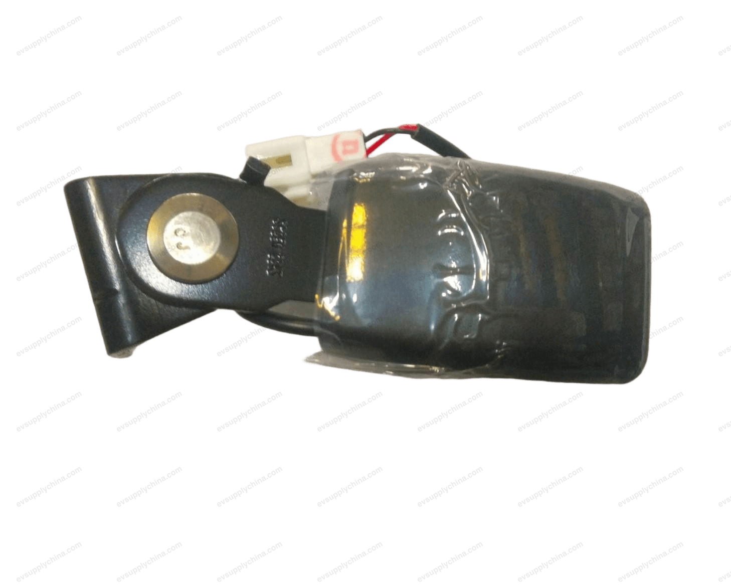 Left rear seat belt buckle assembly