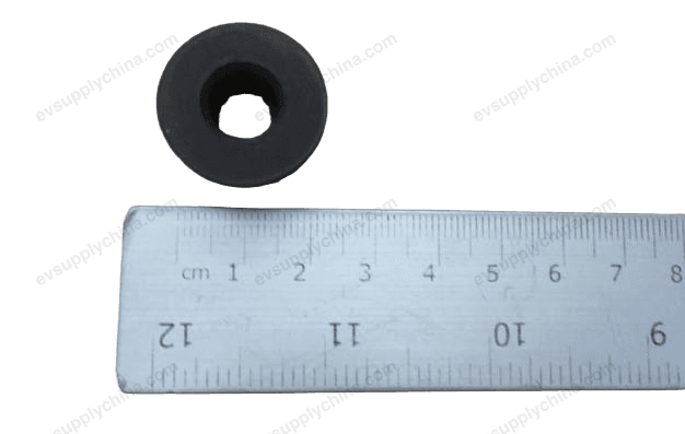 Auxiliary water tank positioning rubber sleeve