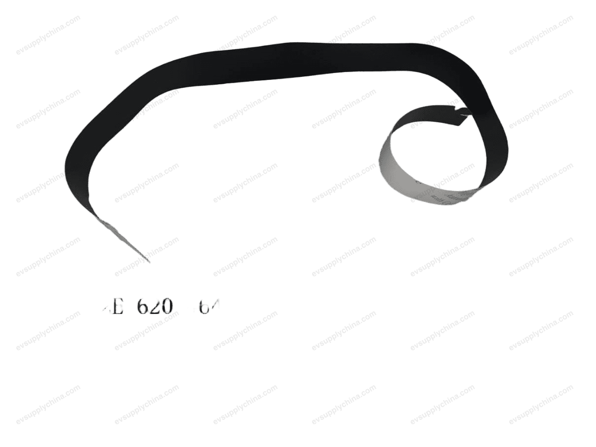 Blackout film on the right rear door and window frame