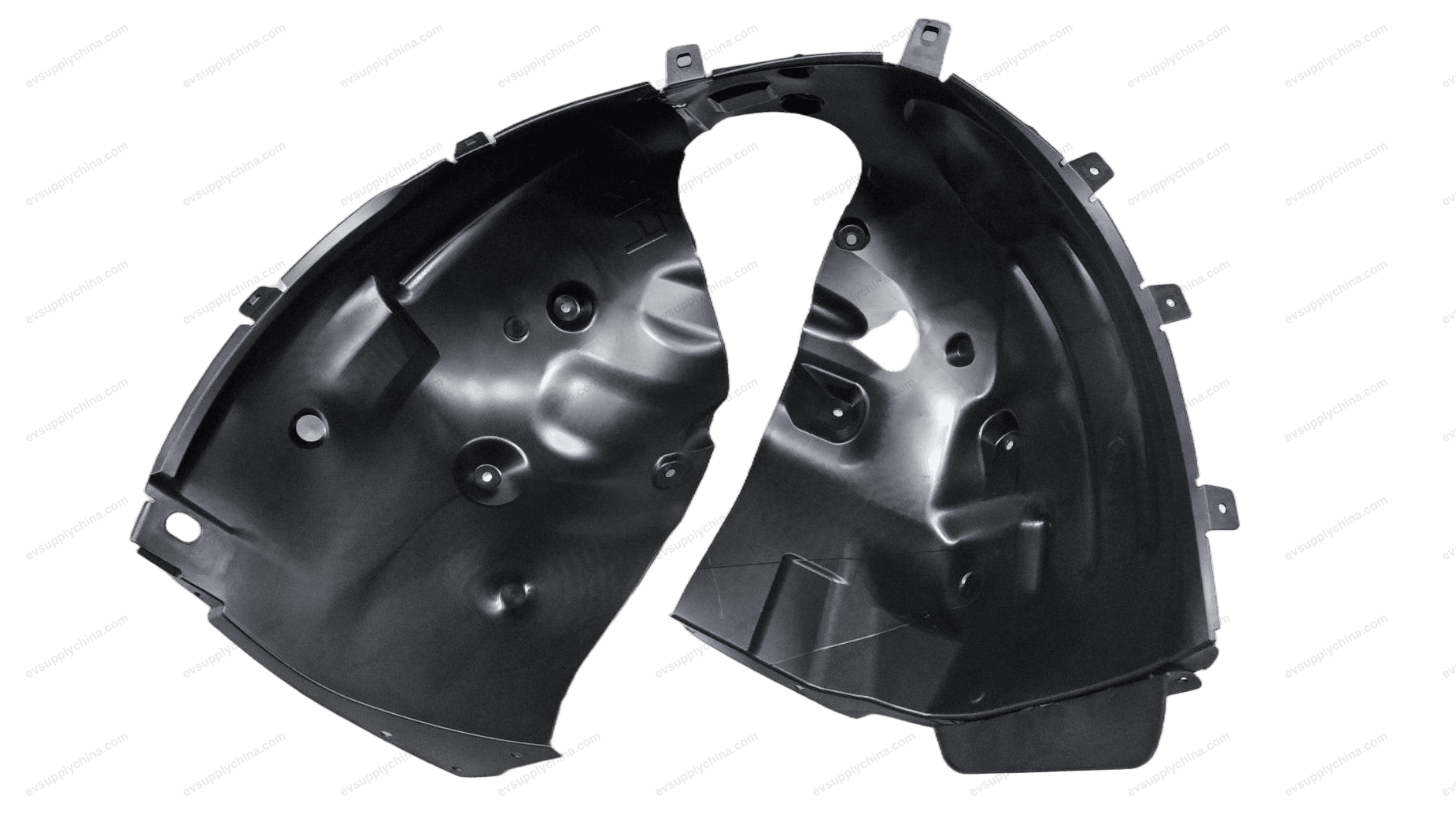 Right front wheel mudguard assembly