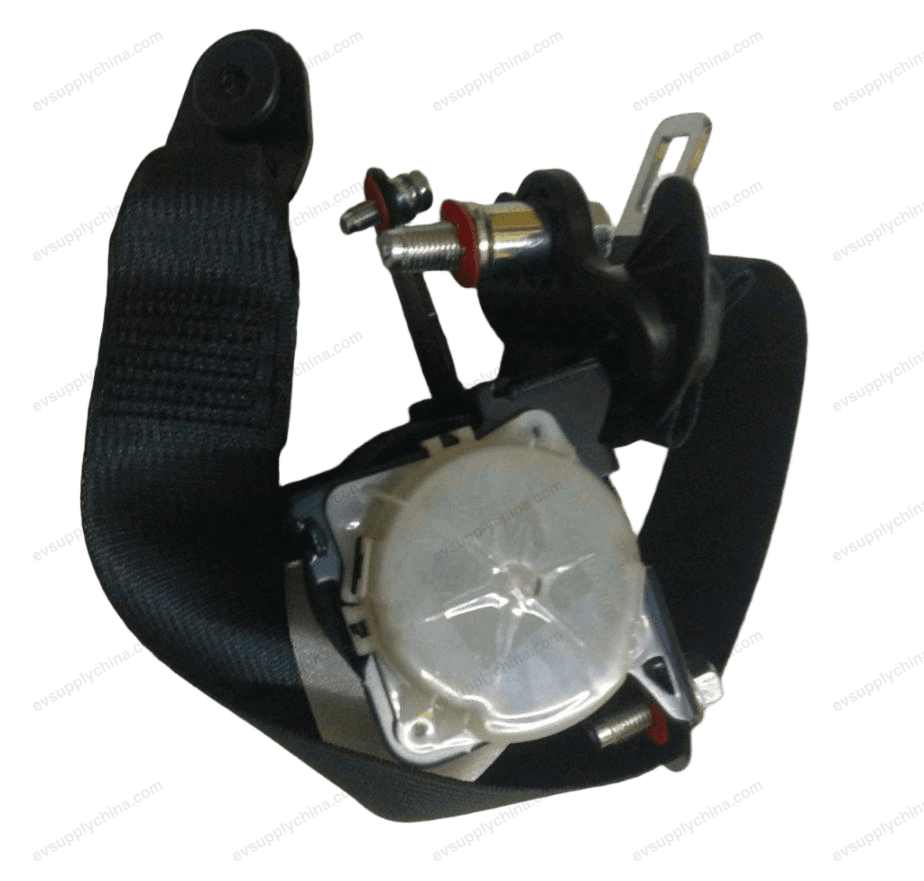 Left front seat belt assembly