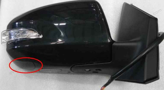 Right exterior mirror