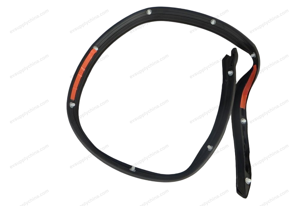 Left rear door C-pillar seam — BYD Tang EV