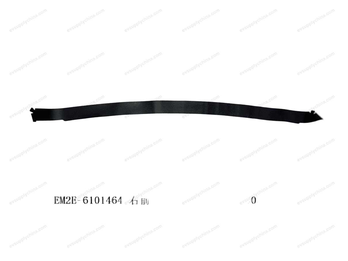 Blackout film on the right front door window frame — BYD Dolphin