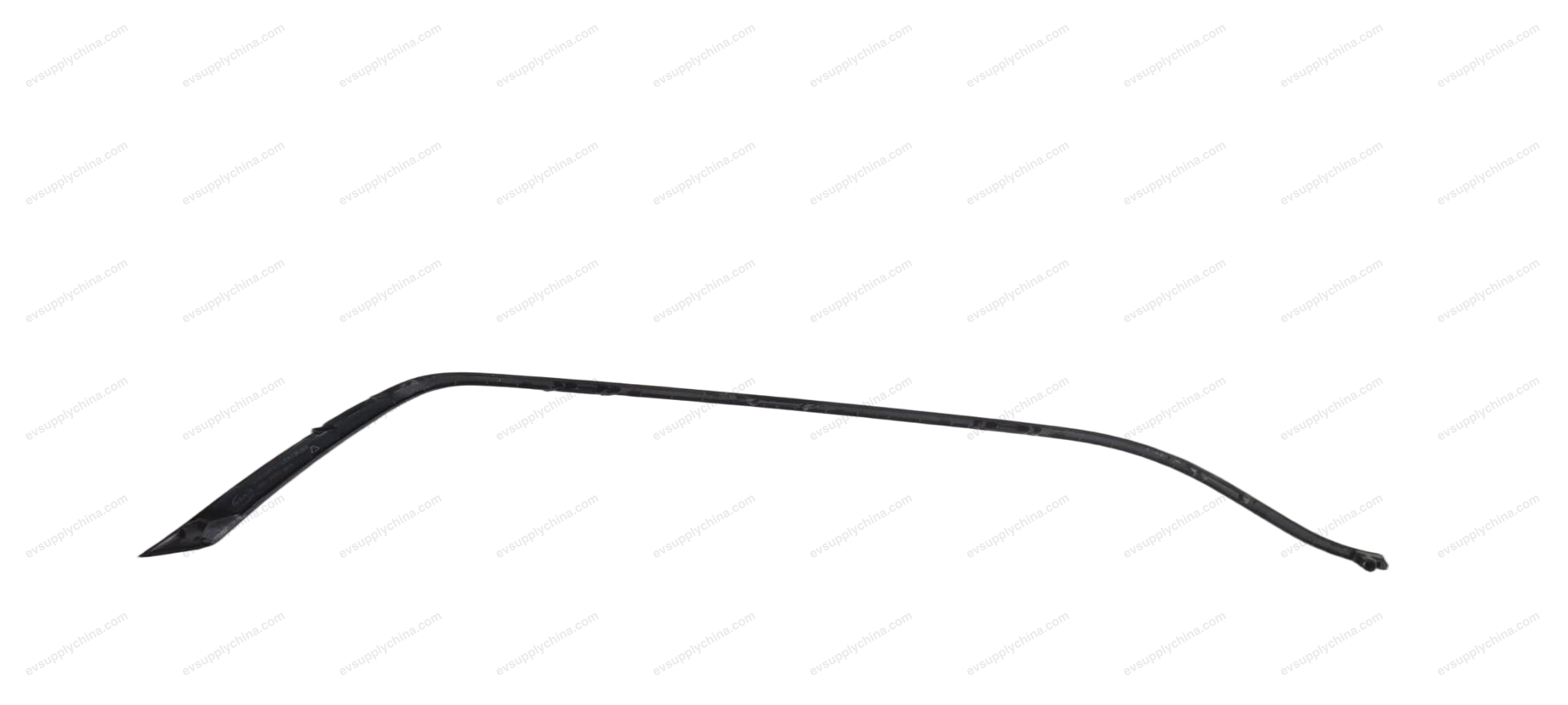 Bright trim strip on the right side of the rear bumper