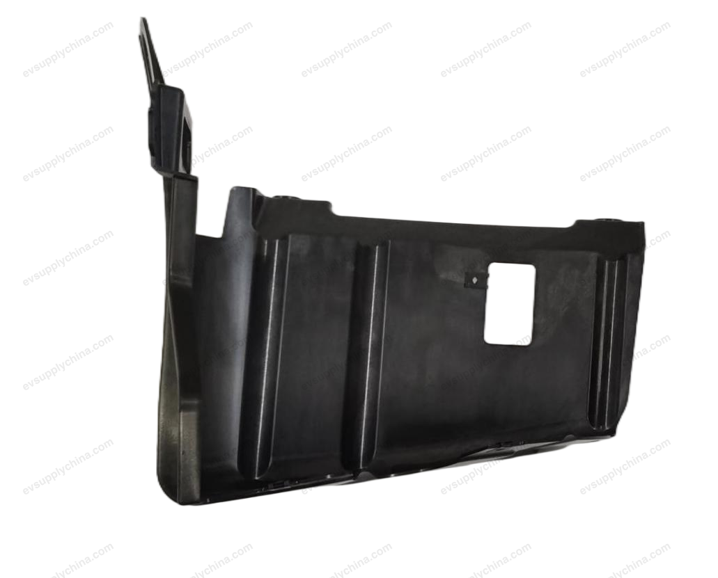 Rear bumper lower left support bracket assembly