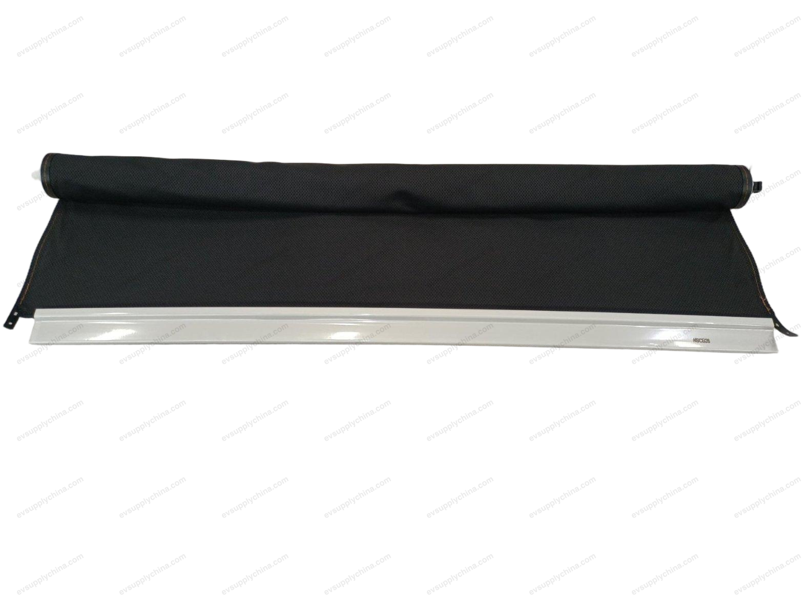 Left luggage rack assembly - silver matte anodized