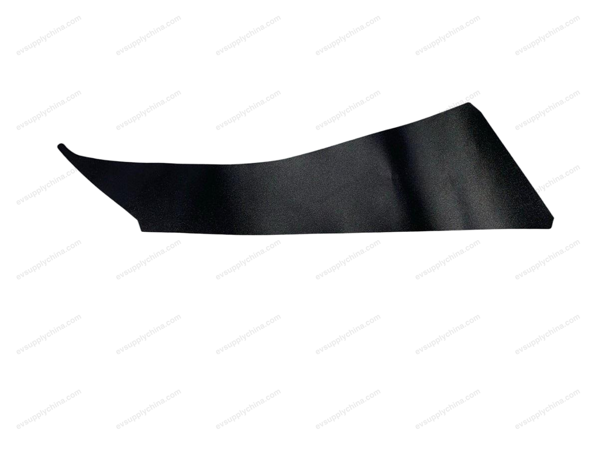 Blackout film on the left front door A-pillar — BYD Dolphin