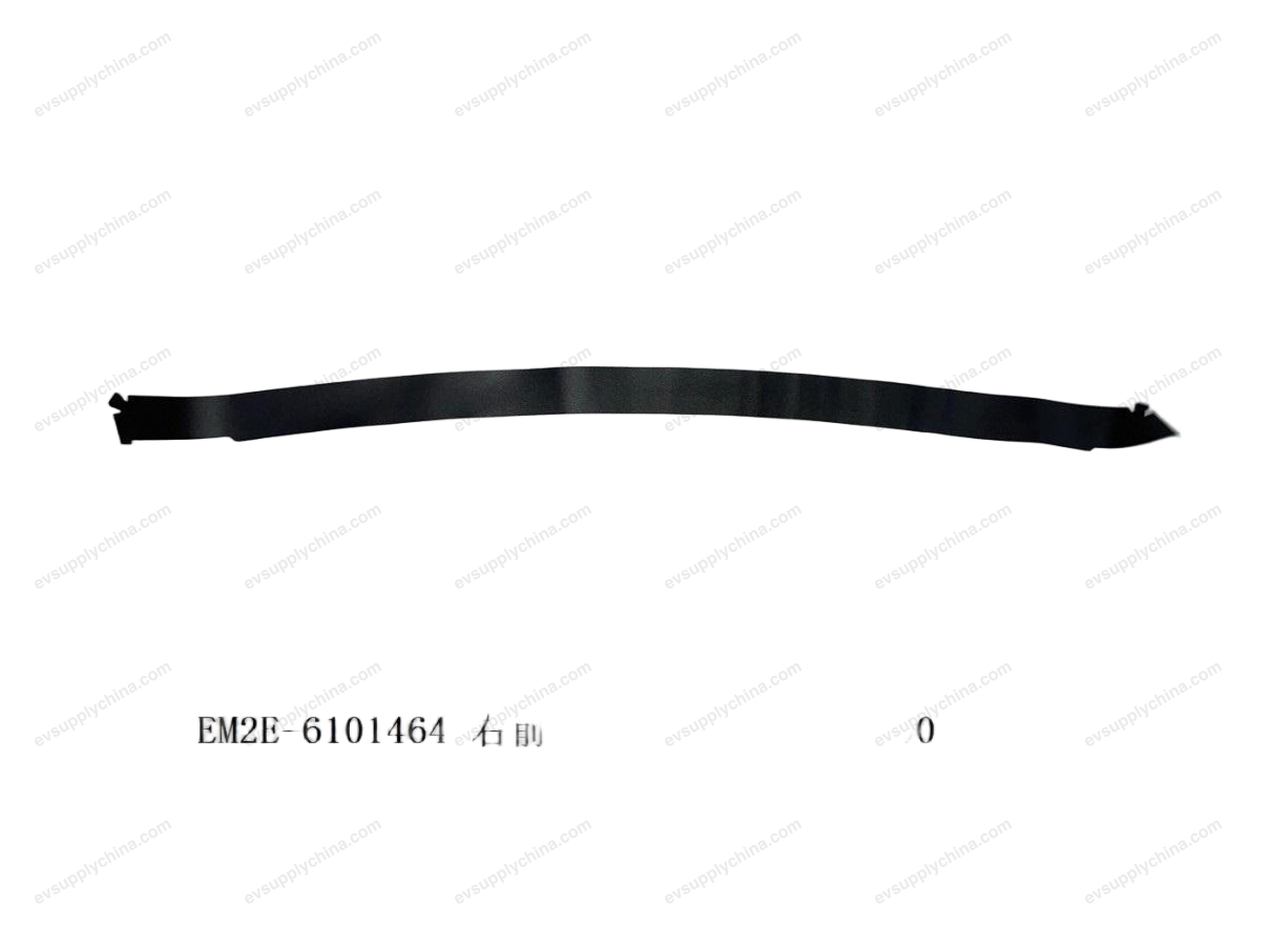 Blackout film on the right front door window frame — BYD Dolphin